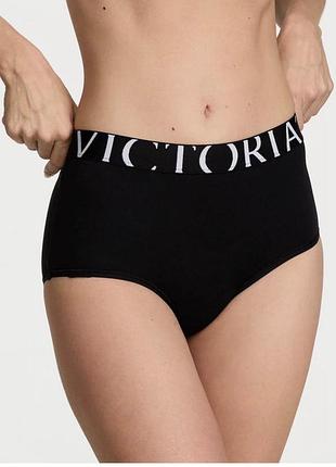 Бавовняні трусики піжамні шорти з еластичним поясом з лого victoria’s secret оригінал