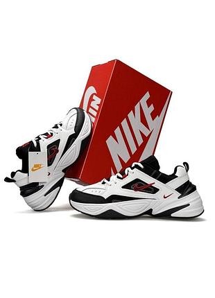 Nike m2k tekno m white black red