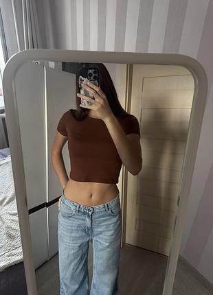 Базовий коричневий топ✨