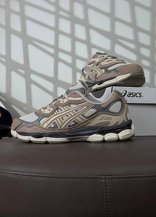 Asics gel-nyc beige white grey