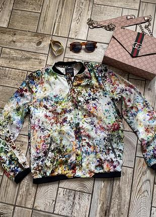 Шовкова курточка бомбер zara s-m(28)