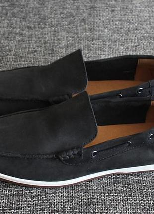 Мокасины лоферы топсайдеры clarks morven sun оригинал нат кожа нубук!