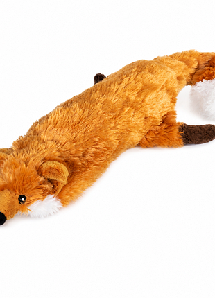 Игрушка для собак лиса с большой пищалкой gigwi catch &amp; fetch, искусственный мех, 63 см