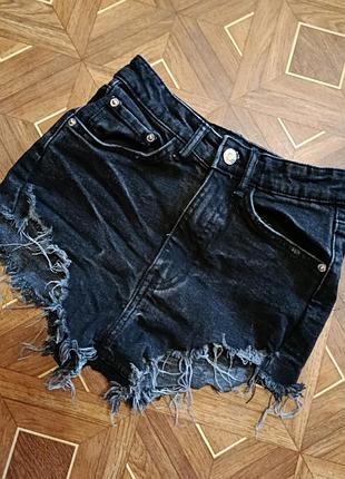 Коттоновые джинсовые шорты zara,xs,32p