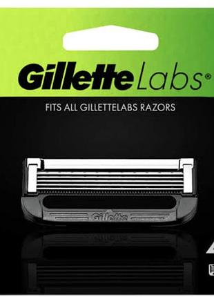 Сменные картриджи для бритья (леза кассеты) мужские gillette labs кассеты 4 шт