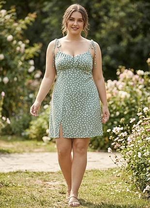Короткое легкое платье на брителях от shein