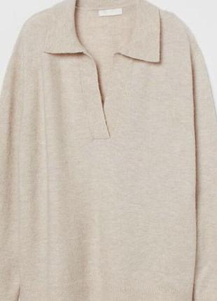 Джемпер поло h&m шерсть