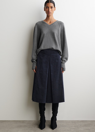 Юбка женская cos pleated corduroy midi skirt / 36
