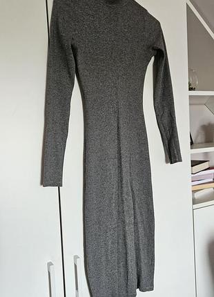 Сукня pull&bear трикотажна сіра, розмір s