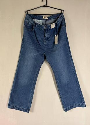 Новые широкие джинсы батал yours wide leg с высокой посадкой (uk 22 / eur 50)