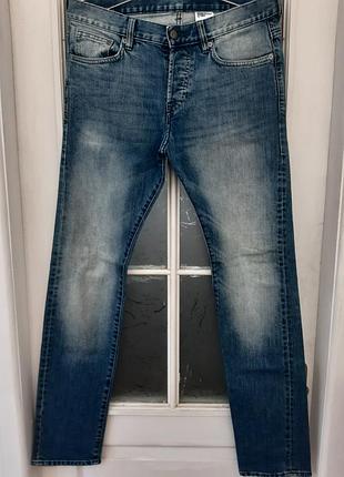 Джинсы чоловічі h&m blue denim 32/32 slim