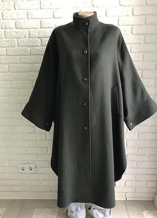 Шикарное пальто кейп «christamoden» 💯% pure new wool