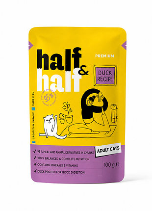 Half &amp; half duck recipe для взрослых кошек