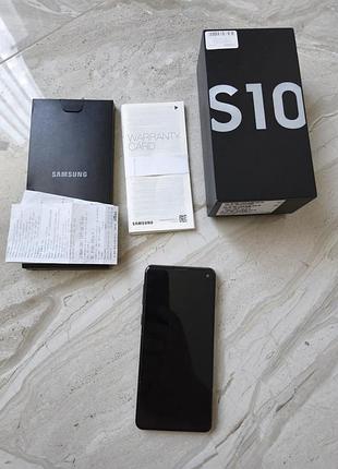 Samsung galaxy s10 8/128gb (коробка, документація, чек, оригінальний блок живлення)