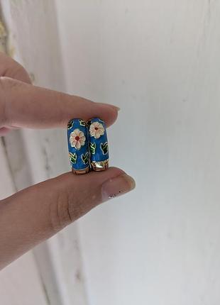 Сережки блакитні