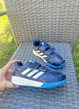 Кросівки шкіряні adidas сині 30