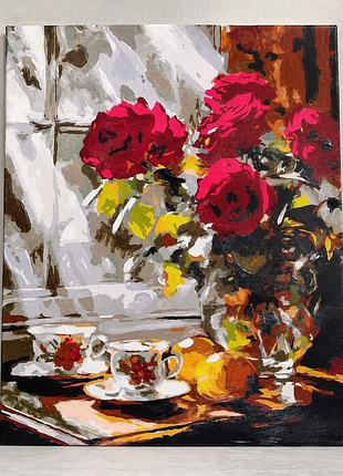 Картина декор | ранок у трояндах | 40×50 см
