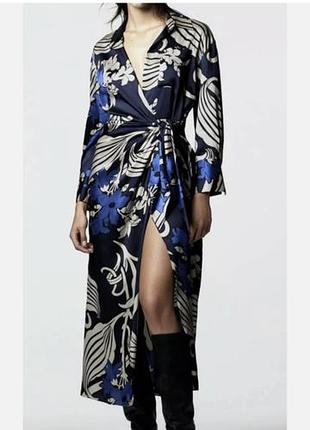 Плаття халат zara як шовкове