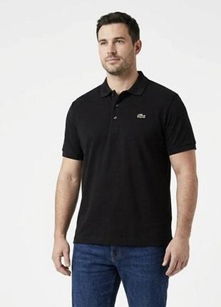 Чорне чоловіче поло lacoste sport (оригінал, розмір fr 7 / us xxl) новий стан