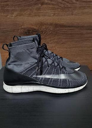 Оригинальные кроссовки nike free flyknit mercurial superfly в цветном решении "dark grey
