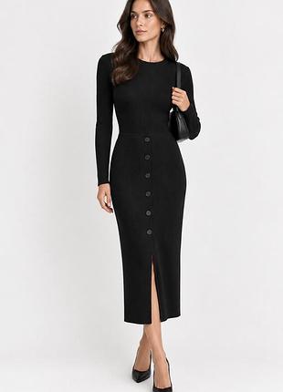Вовняне плаття сукня жіноча вʼязана massimo dutti, р. s