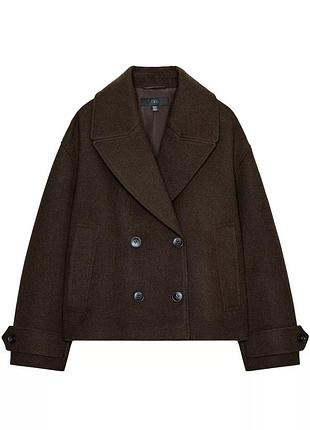 Коротке пальто тренч zara