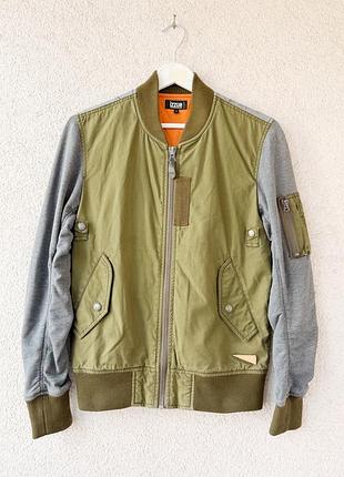 Жіноча куртка бомбер izzue combo flight jacket khaki grey s