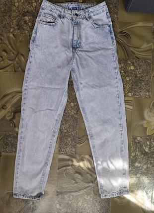 Світло-блакитні джинси мом it's basic denim — розмір 36 (s) — туреччина