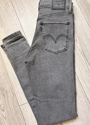 Джинси жіночі levi’s mile high super skinny сірі