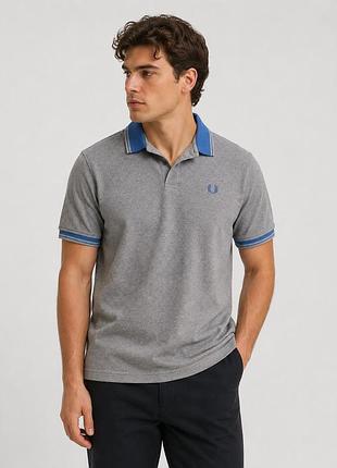 Сіре чоловіче поло fred perry