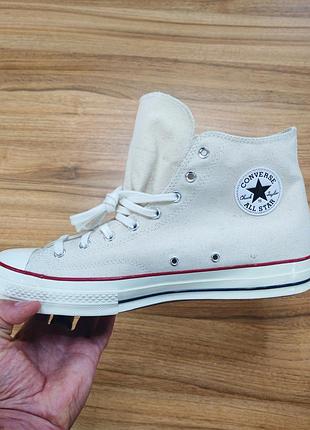 Конверс chuck taylor all star hitop бежевые мужские кеды р 49