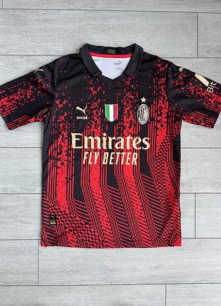 Футбольная футболка джерси майка поло мелан пума milan puma football soccer jersey size s с размер