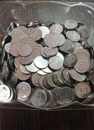Монети, копійки номіналом в 2 коп