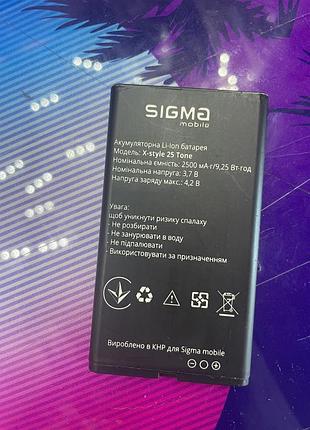 Акумулятор до телефона sigma x-style 25 tone