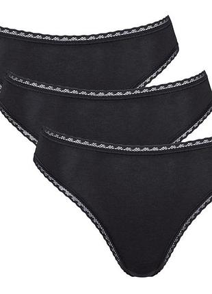 Трусики-слип набор 3 шт. для женщины sloggi lycra® 10222558 42(m) черный