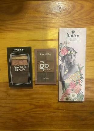 3 палатки тіней l’oréal lamel flutter