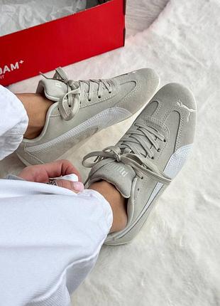 Замшевые кроссовки puma speedboat og beige