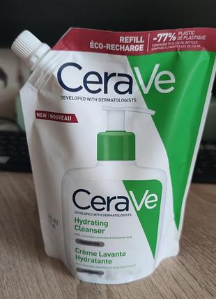 Cerave hydrating cleanser refill эмульсия для нормальной и сухой кожи лица и тела