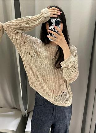 Стильна вʼязана кофта zara з нових колекцій