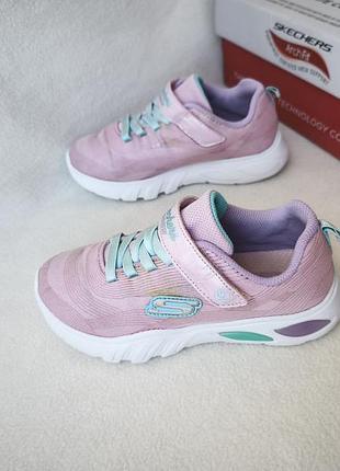 Кроссовки с огоньками  skechers (сша) р. 32 стелька 21см