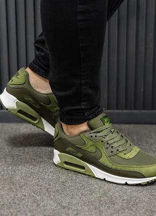 Чоловічі кросівки nike air max 90 olive/white / smb+ 🔗