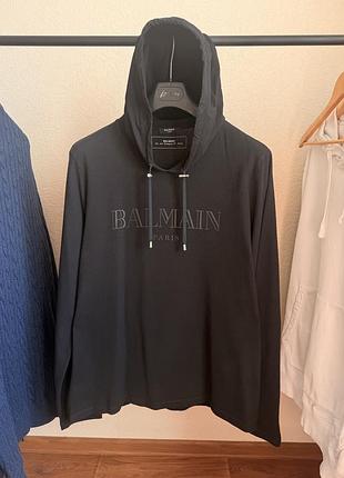 Худи balmain logo lightweight hoodie