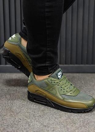 Чоловічі кросівки nike air max 90 medium olive/black / smb+ 🔗