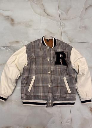 Бомбер h&m xs куртка