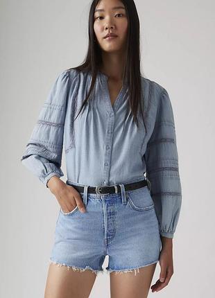 Оригінальні джинсові шорти levi's® premium 501® original fit high rise women's shorts