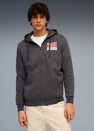 Кофта чоловіча фліс essentials puma. цвет: dusky gray.