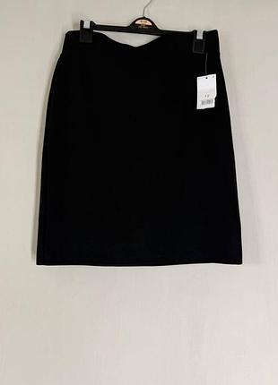Новая черная базовая юбка-карандаш george с вискозой (uk 12 / s–m)