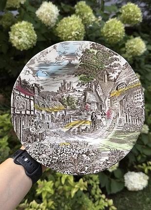 Комплект вінтажного англійського посуду wedgwood, супові тарілки 4 шт