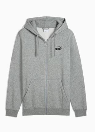 Кофта чоловіча фліс essentials puma. цвет: medium gray heather.