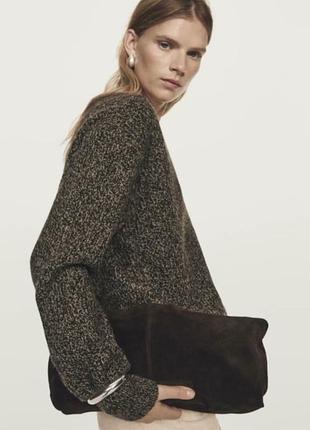 Жіночий меланжевий светр massimo dutti.